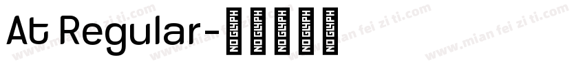 At Regular字体转换